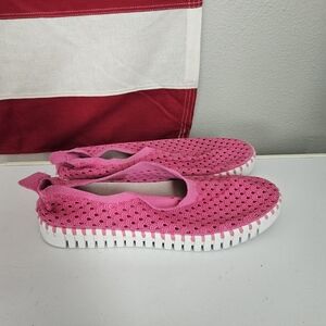 Ilse Jacobsen Fuchsia Pink Slip-On Flats 39